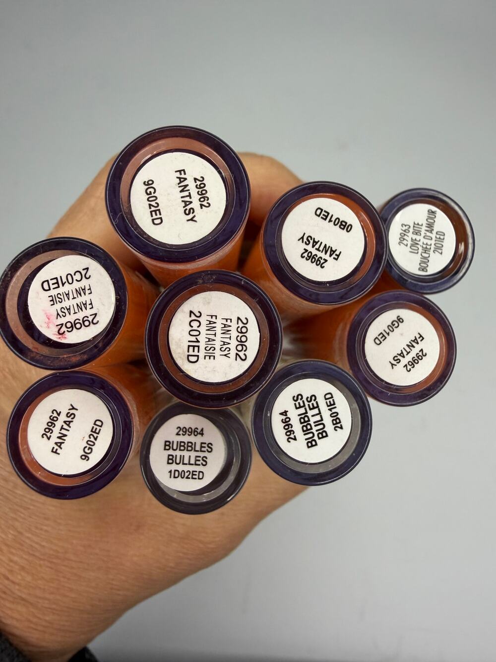 e.l.f. Lip Lacquer Lot of 9 Fantasy Bubbles Love Bite Gloss Discontinued